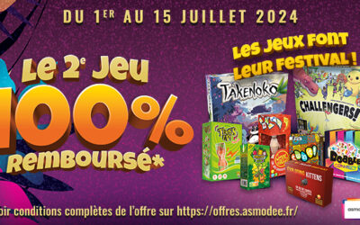 1 jeu acheté = 1 jeu offert !