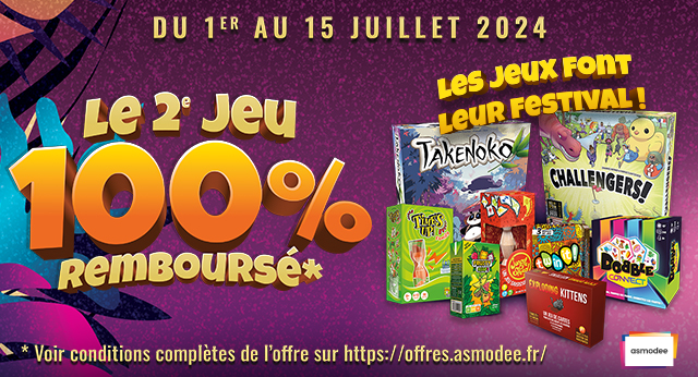 1 jeu acheté = 1 jeu offert !